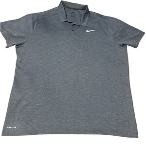 Nike Men’s Heather Gray Performance Dri-FIT Polo